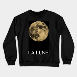 La lune - jet black golden Crewneck Sweatshirt